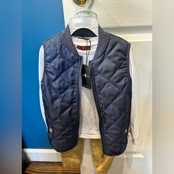 NWT boys outfit size 4t. Shirt, pants, & vest. - Picture 4 of 4